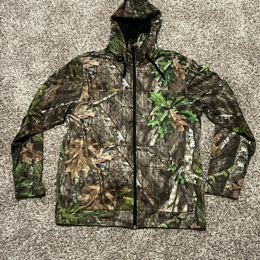 Mossy Oak Obsession Camo Full Zipper Hoodie Jacket NWTF  - M Turkey Hunting